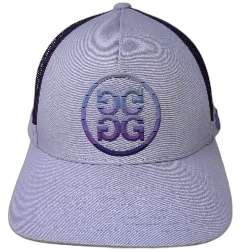 G/FORE Trucker Hat Purple One Size Snapback Mesh Raised Logo A-Frame Golf Hat